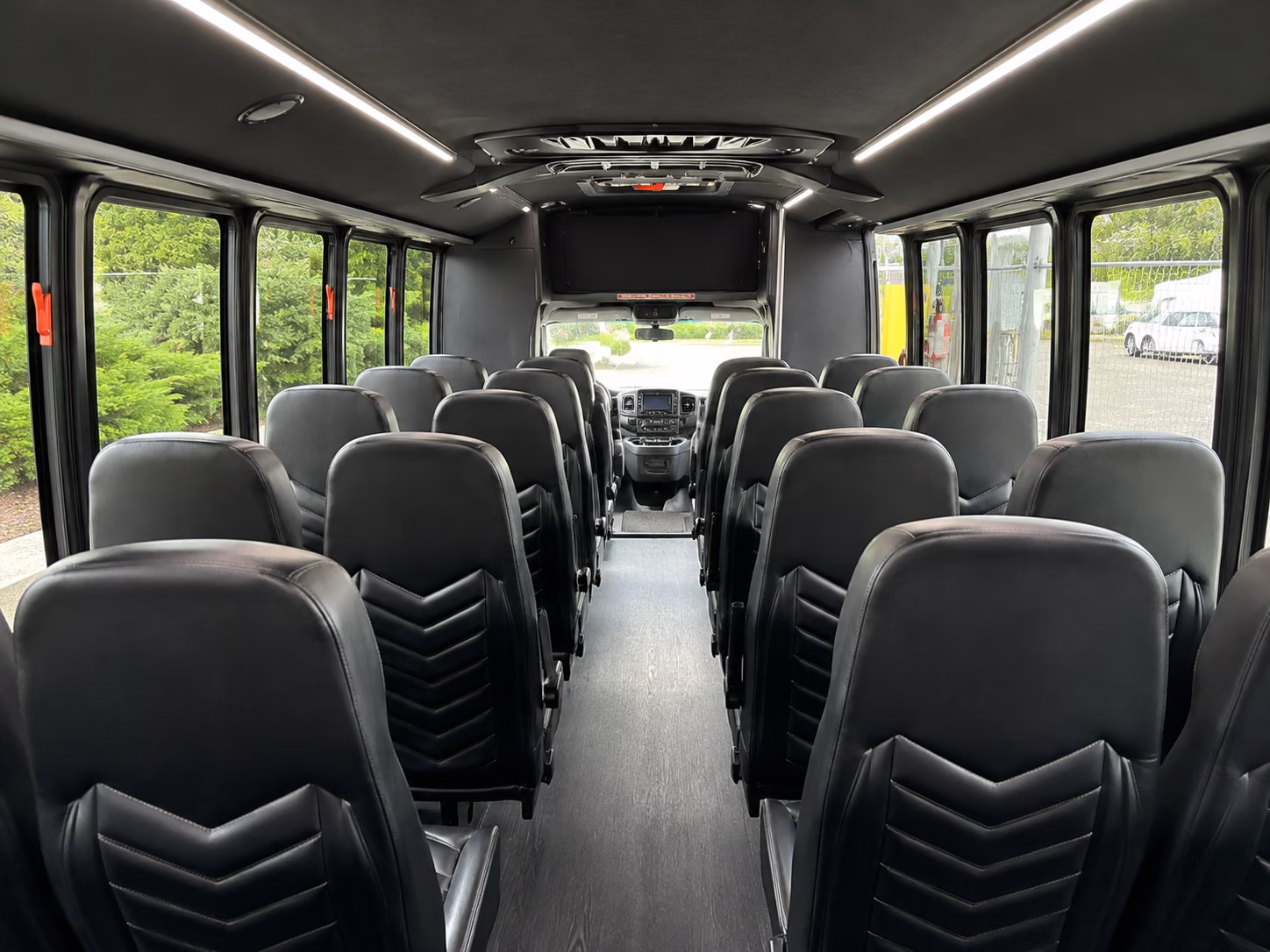 peoria 20 passenger minibus inside