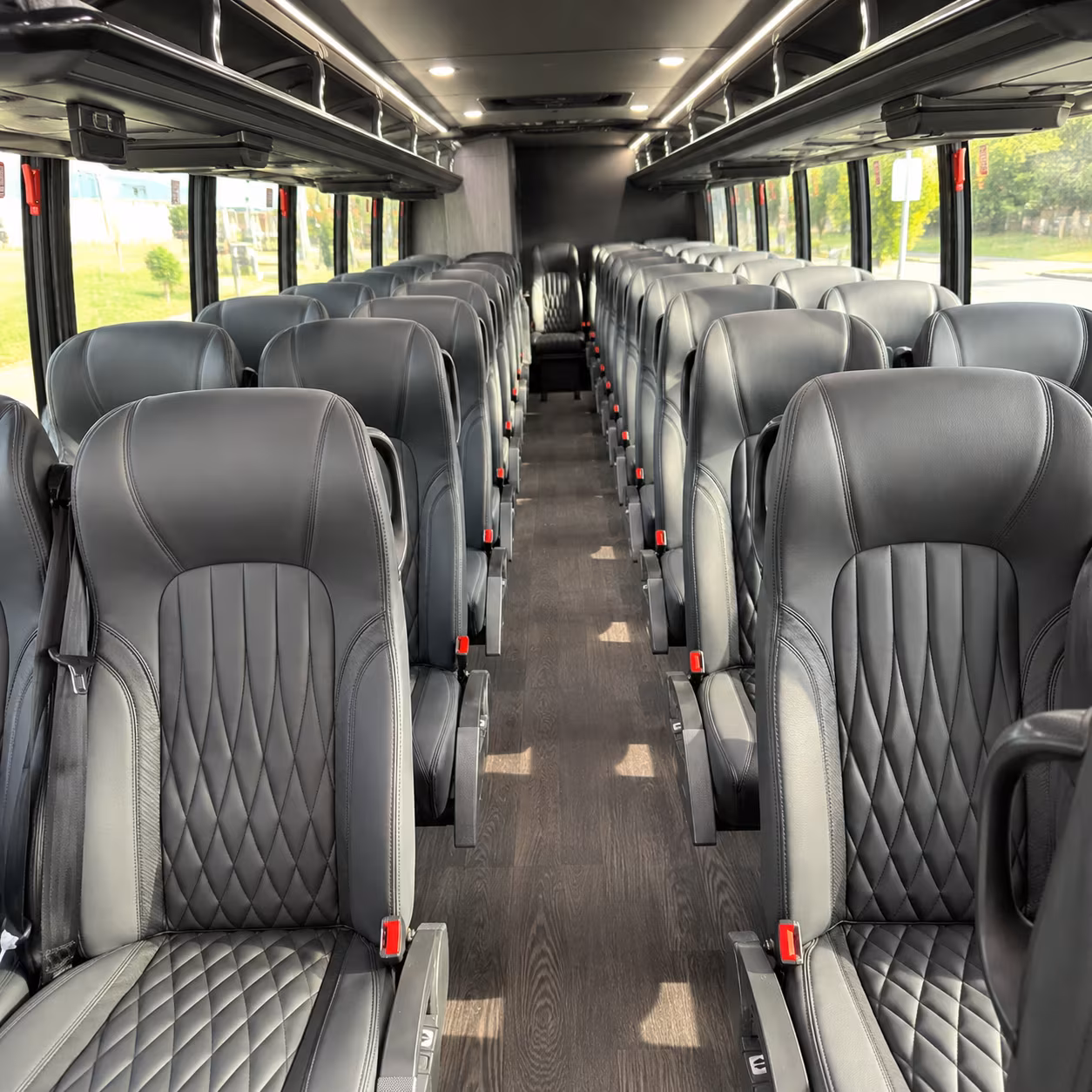 peoria 25 passenger minibus interior