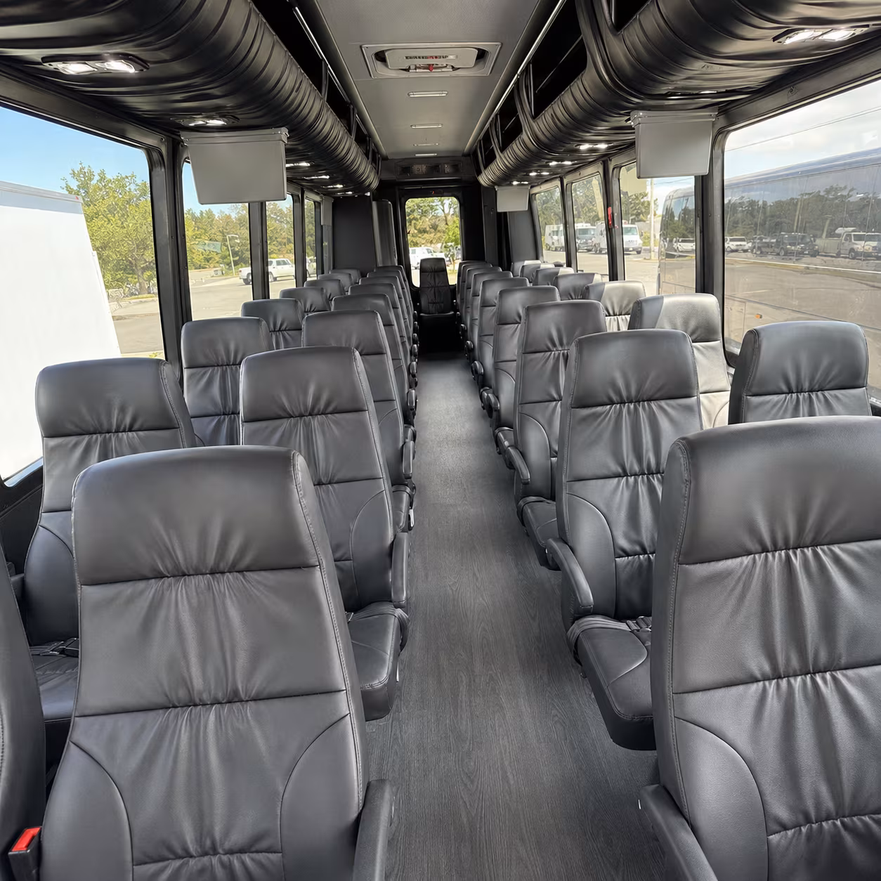 peoria 28 passenger minibus inside
