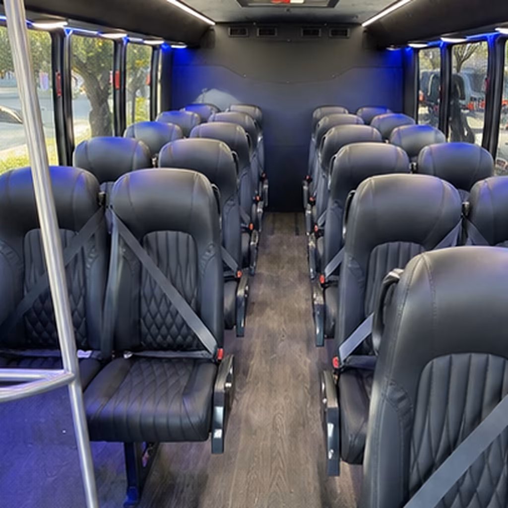 peoria 30 passenger minibus interior
