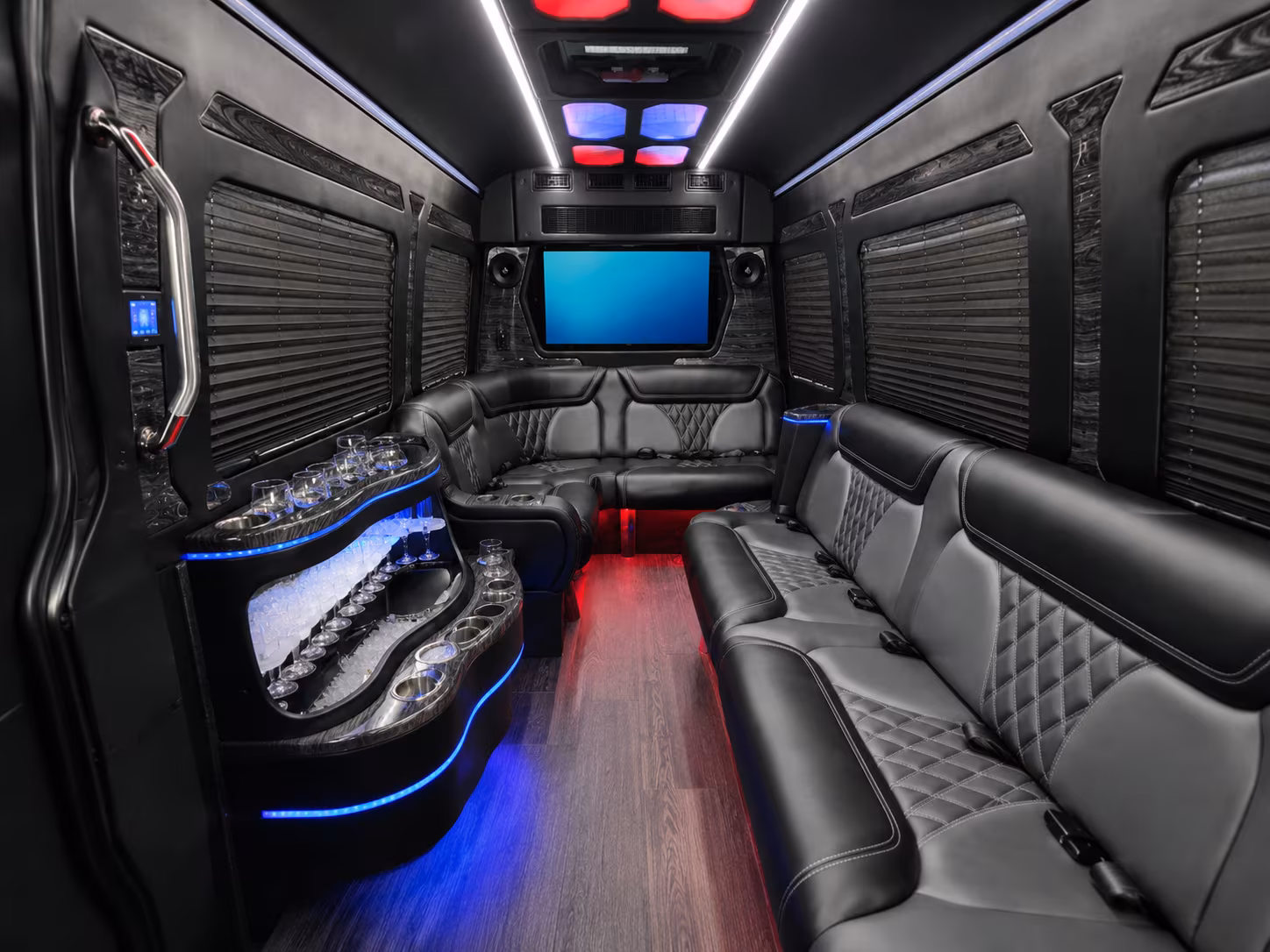 peoria 30 passenger party bus interior