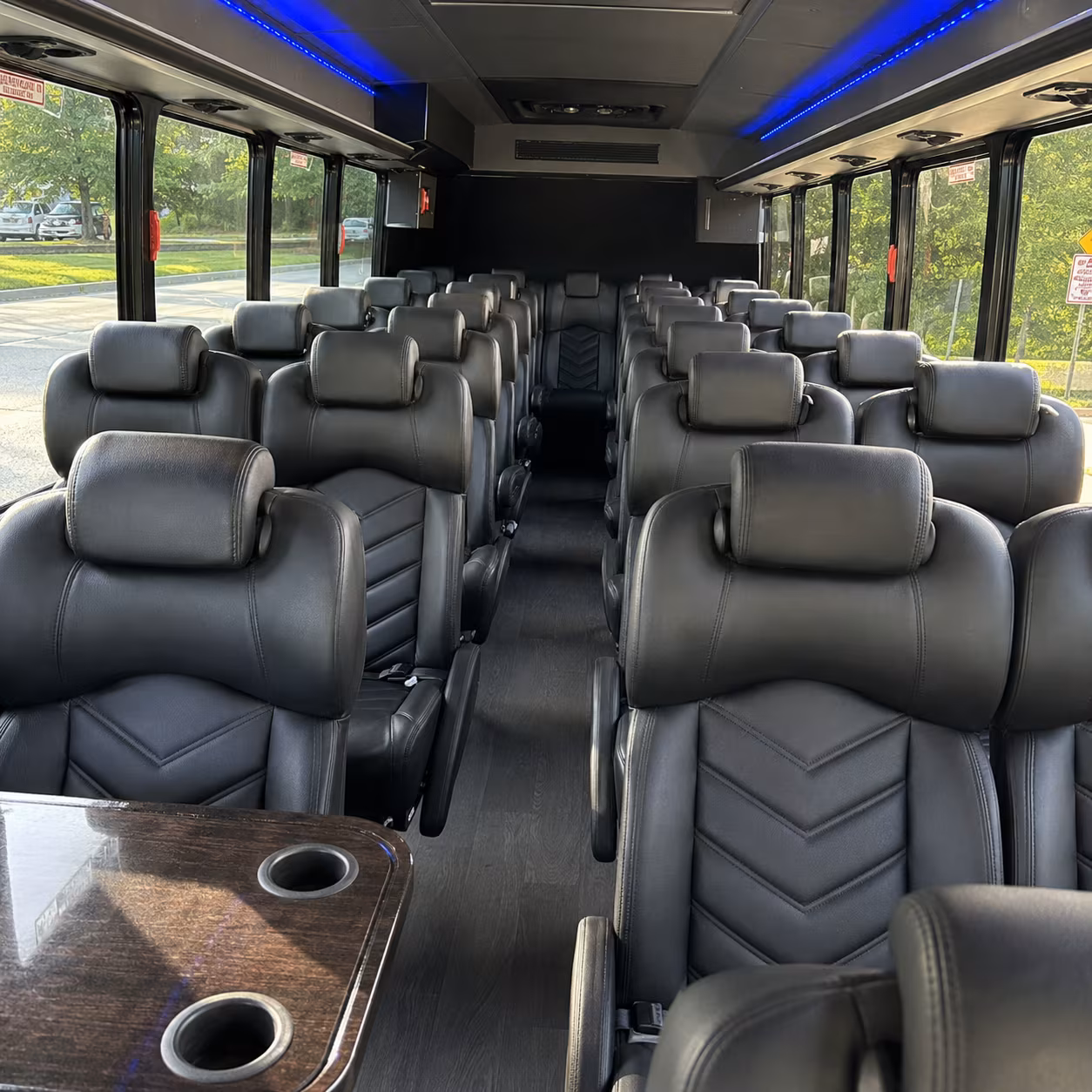 peoria 35 passenger minibus inside