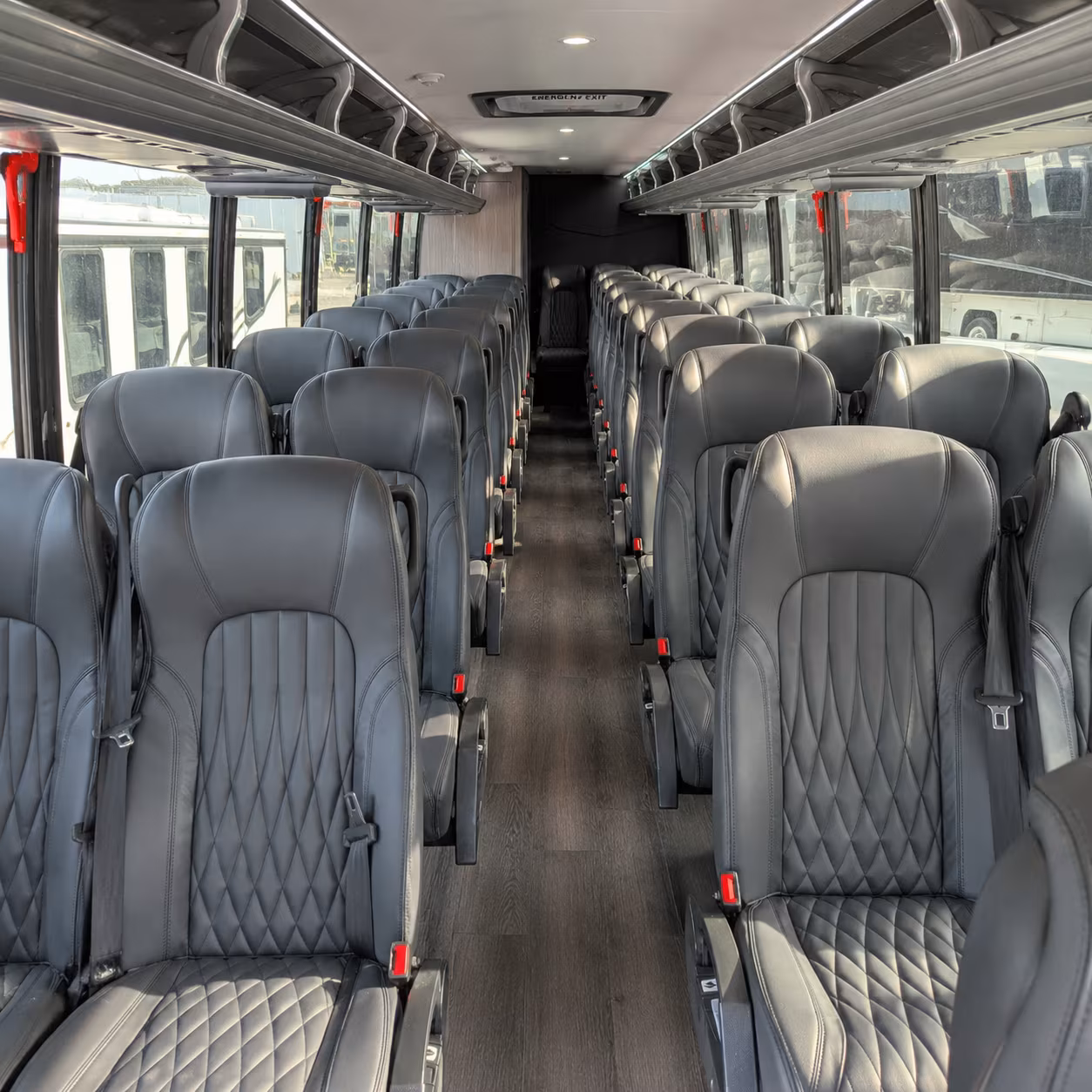 peoria 35 passenger minibus interior