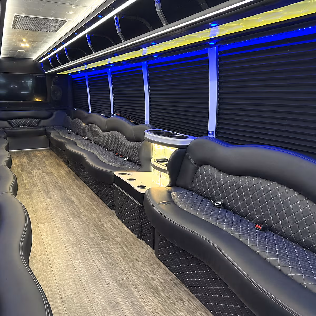 peoria party bus interior
