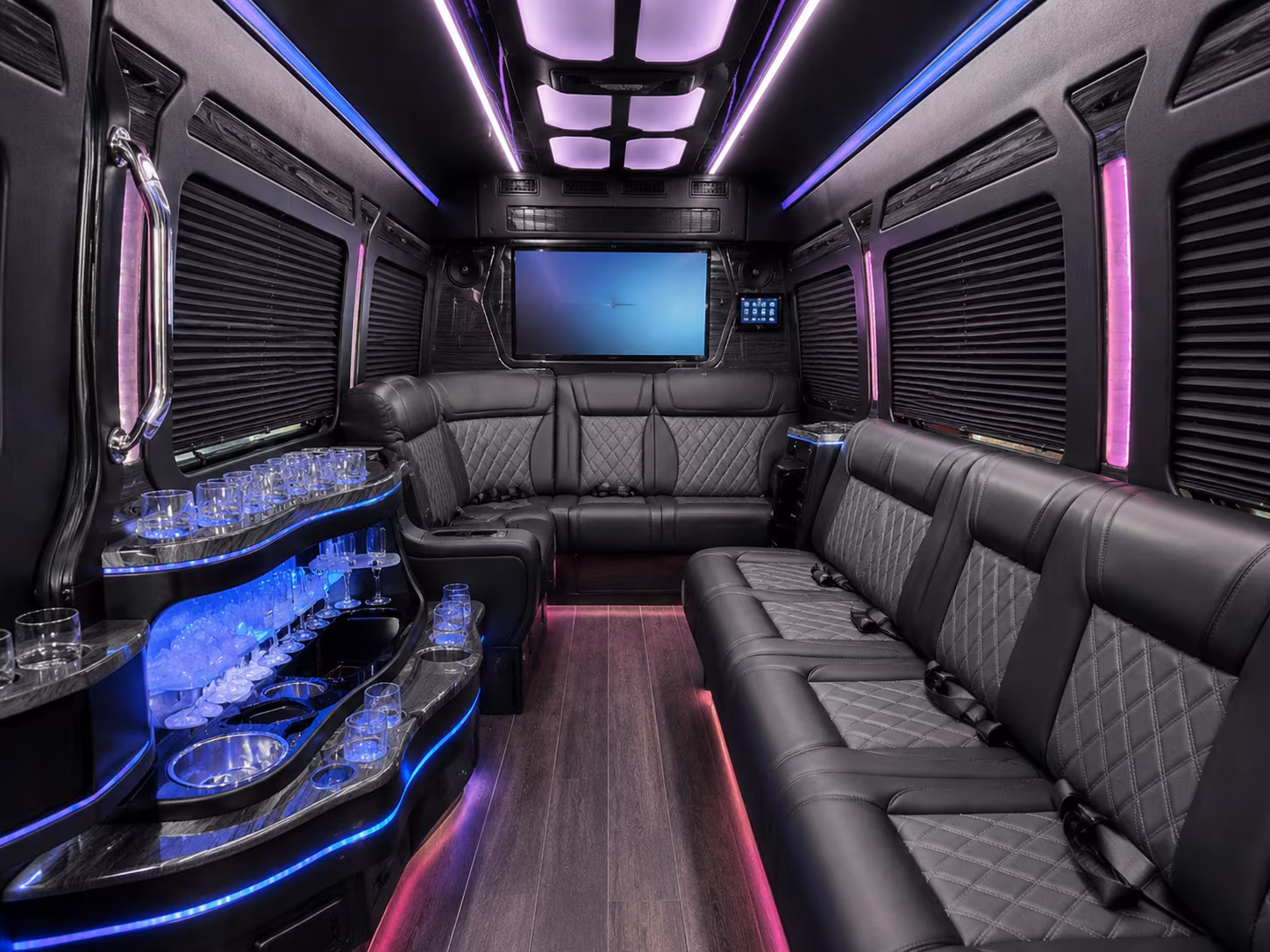 peoria sprinter limousine inside
